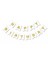Beyaz Zemin Happy Birthday Gold Banner 1