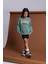 Kids Girl Kolej Aplikeli Sweatshirt 3