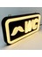 'bay Wc' Işıklı Özel Tabela LED Ile Neon Görünümlü Tabela (29X15CM) 2