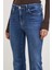 Likralı Flare Jean Mavi 5