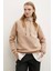 Kapüşonlu Sweatshirt Kahve 5