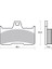 Bak Brakes FMB-054 Segway, Cf Moto Atv Utv Arka Fren Balatası Organik Kalite 2