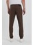 TheSeason Erkek Kahverengi Gabardin Pamuklu Keten Slim Fit Yan Cep Esnek Chino Pantolon 5