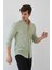 Erkek Uzun Kol Yaka Düğmeli Modern Slim Fit Dar Kesim Çizgili Pamuklu Gömlek 1