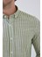 Erkek Uzun Kol Yaka Düğmeli Modern Slim Fit Dar Kesim Çizgili Pamuklu Gömlek 4
