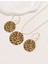 SE Jewellery Gold Leopar Geometrik Kesim Gösterişli Kadın Set 4