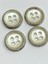 Italyan Sedef Boyalı Eskitme Düğme Seti/ Kaban Hırka Düğmesi / 4 Lü Set / 3,8 cm 2