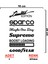 Arka Cam Sticker Seti Model 11 - Oto Sticker - Araç Sticker - Araba Sticker 1