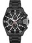 DK.1.10565.10 Siyah Çelik Kordonlu Chronograph Fosforlu Erkek Kol Saati 1