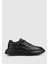 Siyah Deri Erkek Sneaker 1
