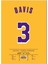 Anthony Davis Forma 40 x 55 cm Nba Los Angeles Lakers Jersey Kanvas Tablo 1