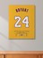Kobe Bryant 24 Forma 40 x 55 cm Nba Los Angeles Lakers Jersey Kanvas Tablo 2