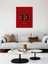 Scottie Pippen Forma 40 x 55 cm Nba Chicago Bulls Jersey Kanvas Tablo 5