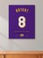 Kobe Bryant 8 Forma 40 x 55 cm Nba Lakers Jersey Kanvas Tablo 2