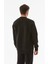 3 Iplik Yazı Nakışlı Dik Yaka Sweatshirt 4