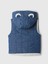 Bebek Mavi Denim Cozy Sherpa Bear Yelek 2