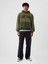 Erkek Haki Gap Logo 1969 Colorblock Sweatshirt 4