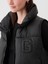 Kadın Siyah Gap Logo Geri Dönüştürülmüş Crop Puffer Şişme Yelek 3