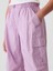 Kız Çocuk Pembe Pull-On Paraşüt Kargo Pantolon 3