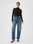 Kadın Siyah Modern Fitilli Crop Balıkçı Yaka T-Shirt 3