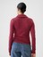 Kadın Bordo Modern Crop Polo Yaka T-Shirt 5