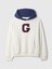 Erkek Kırık Beyaz Gap Logo Colorblock Varsity Sweatshirt 2