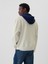 Erkek Kırık Beyaz Gap Logo Colorblock Varsity Sweatshirt 5