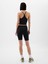 Kadın Siyah Gapfit Studio Longline Sporcu Sütyeni 4