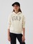 Kız Çocuk Kırık Beyaz Gap Logo Relaxed Fleece Sweatshirt 1