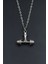 Halter - Dambıl Gümüş Kaplama Unisex Düz Zincir Kolye kod 807 2