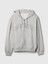 Erkek Gri Gap Logo Heavyweight Fermuarlı Sweatshirt 2