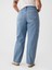 Kadın Mavi High Rise Barrel Jean Pantolon 3
