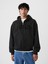 Erkek Siyah Gap Logo Heavyweight Fermuarlı Sweatshirt 1