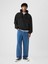 Erkek Siyah Gap Logo Heavyweight Fermuarlı Sweatshirt 4