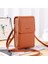 6.5 Inç Pu Deri Telefon Crossbody Çanta Kadınlar Için Dokunmatik Ekran Çantaları-Siyah (Yurt Dışından) 1