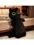 Yastık Kedi 50 cm Büyük Boy Siyah Renk Kedi Peluş Oyuncak Kawaii Sanrio Kitty Peluş Kuromi 1