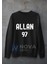 Allan Saint-Maximin Sırt Yazı Forma Baskılı Unisex Bisiklet Yaka Yeşil Kışlık Sweatshirt 2
