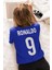 Fenomen Ronaldo Yazılı Futbol Baskılı Forma Siyah Tişört Kadın Erkek Unisex T-Shirt 1