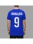 Fenomen Ronaldo Yazılı Futbol Baskılı Forma Siyah Tişört Kadın Erkek Unisex T-Shirt 2