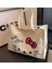 Hello Kitty Büyük Kapasiteli Kanvas Çanta Moda Tote Çanta Öğrenci Sınıfı Tote Çanta (Yurt Dışından) 3