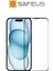 iPhone 15 Tam Kaplayan Toz Filtreli Ekran Koruyucu Cam 1