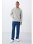 Taş Pamuklu Kalın Içi Tüylü Yumuşak Dokulu Comfort Fit Nakışlı Erkek Sweatshirt - 88419 3