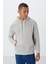 Taş Pamuklu Kalın Içi Tüylü Yumuşak Dokulu Comfort Fit Nakışlı Erkek Sweatshirt - 88419 1