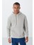 Taş Pamuklu Kalın Içi Tüylü Yumuşak Dokulu Comfort Fit Nakışlı Erkek Sweatshirt - 88419 4