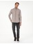 Erkek Kahverengi Kareli Regular Fit Uzun Kollu Gömlek 50298846-VR029 4