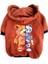 Bearrobo Içi Polarlı Kahverengi %100 Pamuk Kumaş Köpek Kıyafeti Kapüşonlu Sweatshirt 2