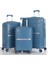 V366 Polipropilen Üçlü Valiz Seti Sky Blue 1