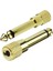 Mono 6.3 mm Erkek - 3.5 mm Dişi Çevirici Gold Aparat 1