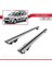 Dacia Logan 2 Mcv (K52) 2007-2012 Arası İle Uyumlu Hook Model Ara Atkı Tavan Barı Gri 2 Adet 4