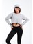 724501_SIGNATURE Style Kadın Kordon Bağlamalı Yuvarlak Yaka Crop Sweatshirt 3